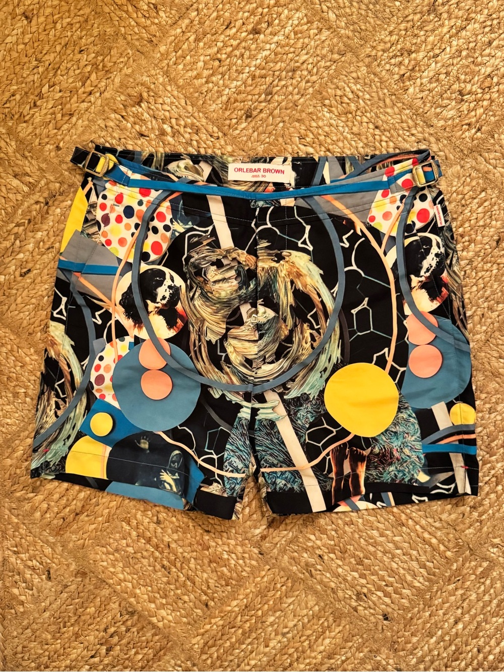Orlebar Brown Bulldog Swim Shorts – Abstract Print Size 30